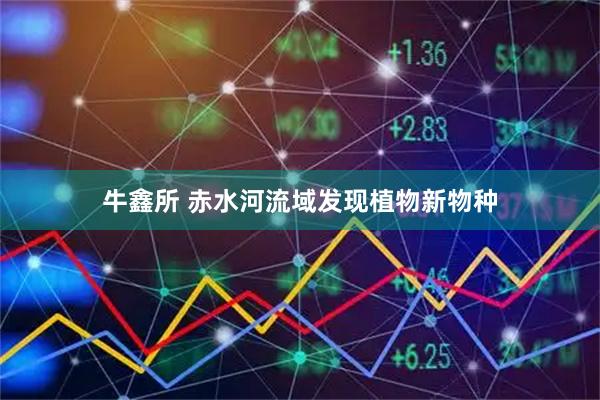 牛鑫所 赤水河流域发现植物新物种