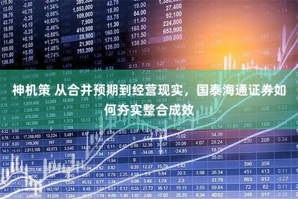 神机策 从合并预期到经营现实，国泰海通证券如何夯实整合成效