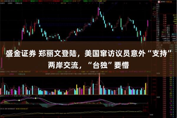 盛金证券 郑丽文登陆，美国窜访议员意外“支持”两岸交流，“台独”要懵